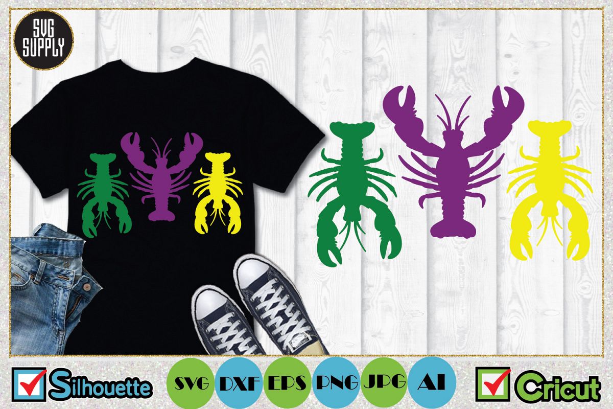 Crayfish SVG Cut File example image 1