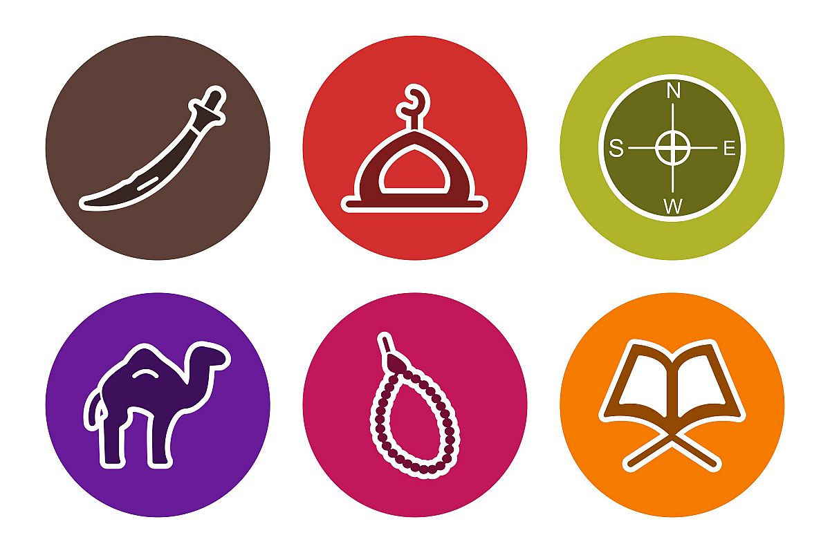 Set Of Ramadan Icons example image 1