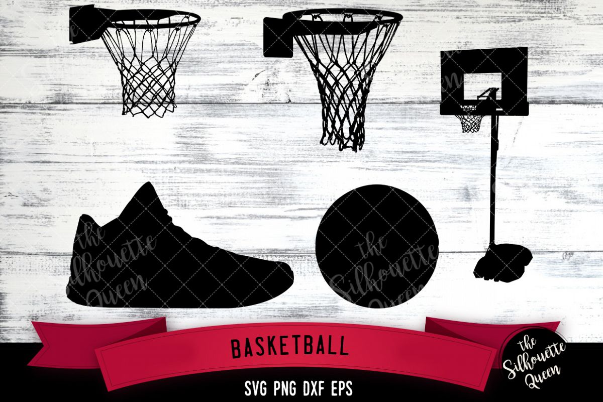 Basketball Equipment svg file, svg cut file example image 1