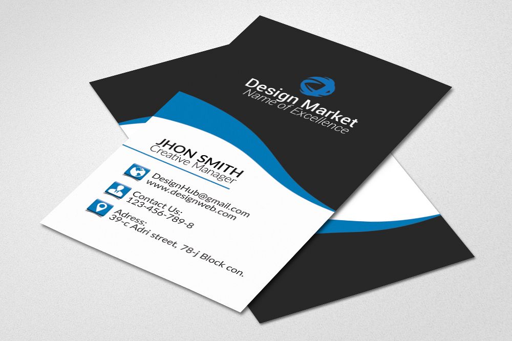 Business Cards Print Template example image 1