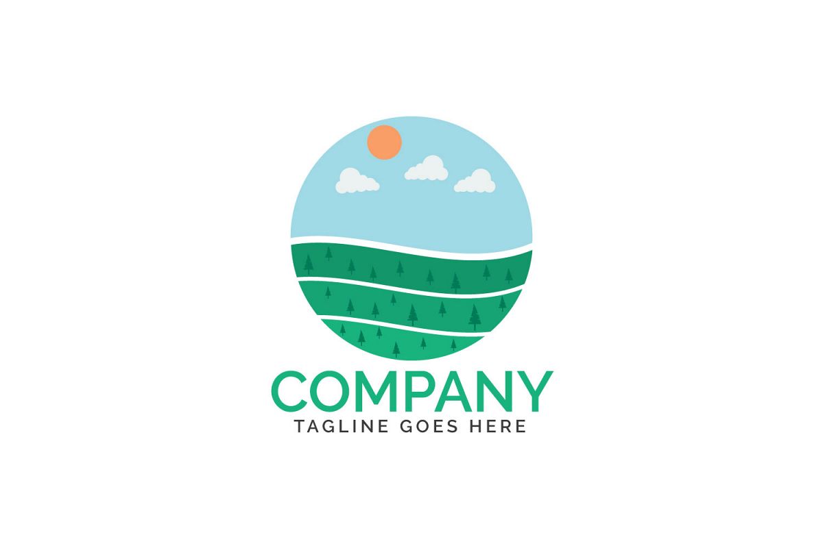 Organic farm logo design. example image 1