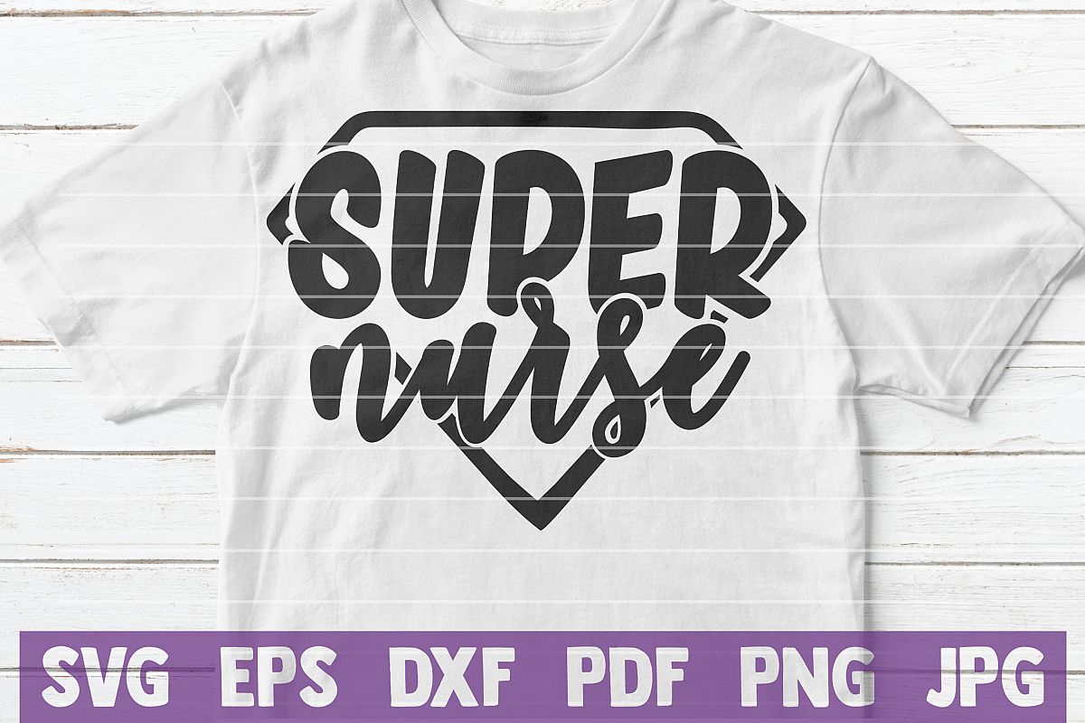 Super Nurse SVG Cut File | commercial use example image 1