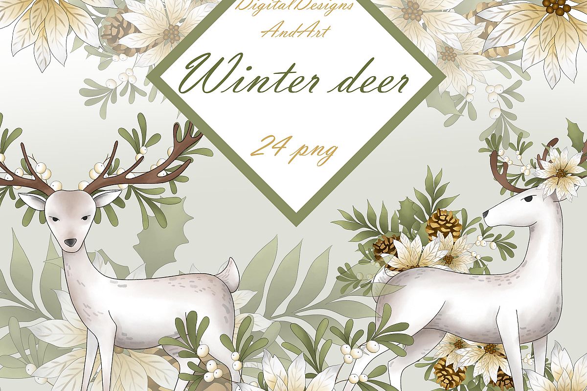 Winter deer example image 1
