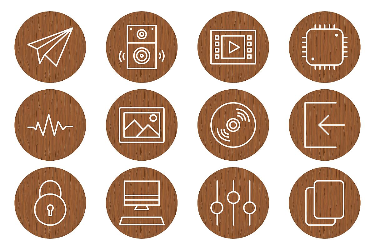 Set Of Multimedia Icons example image 1