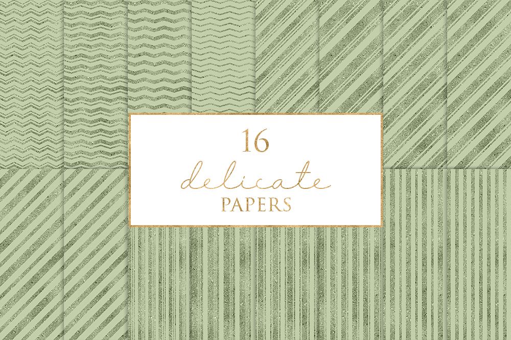 16 Delicate Digital Paper Pack example image 1