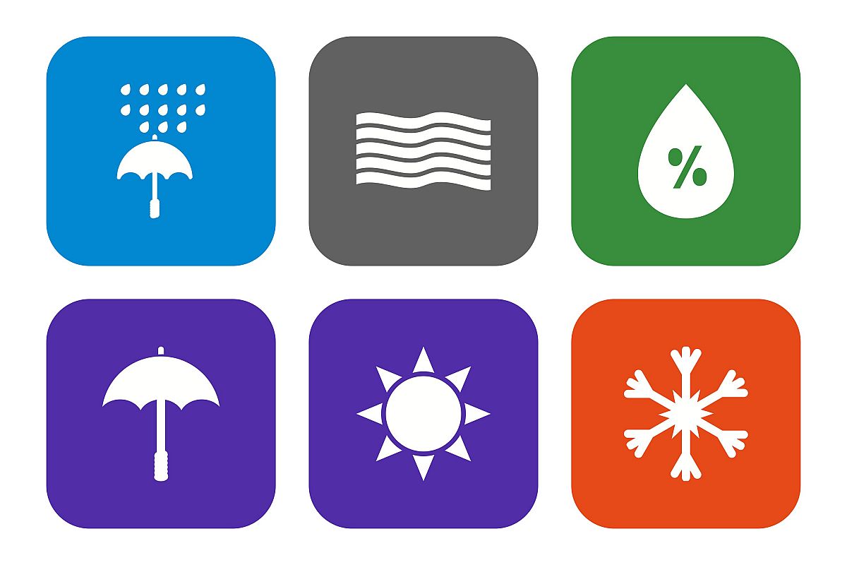 Set Of Weather And Season Icons example image 1