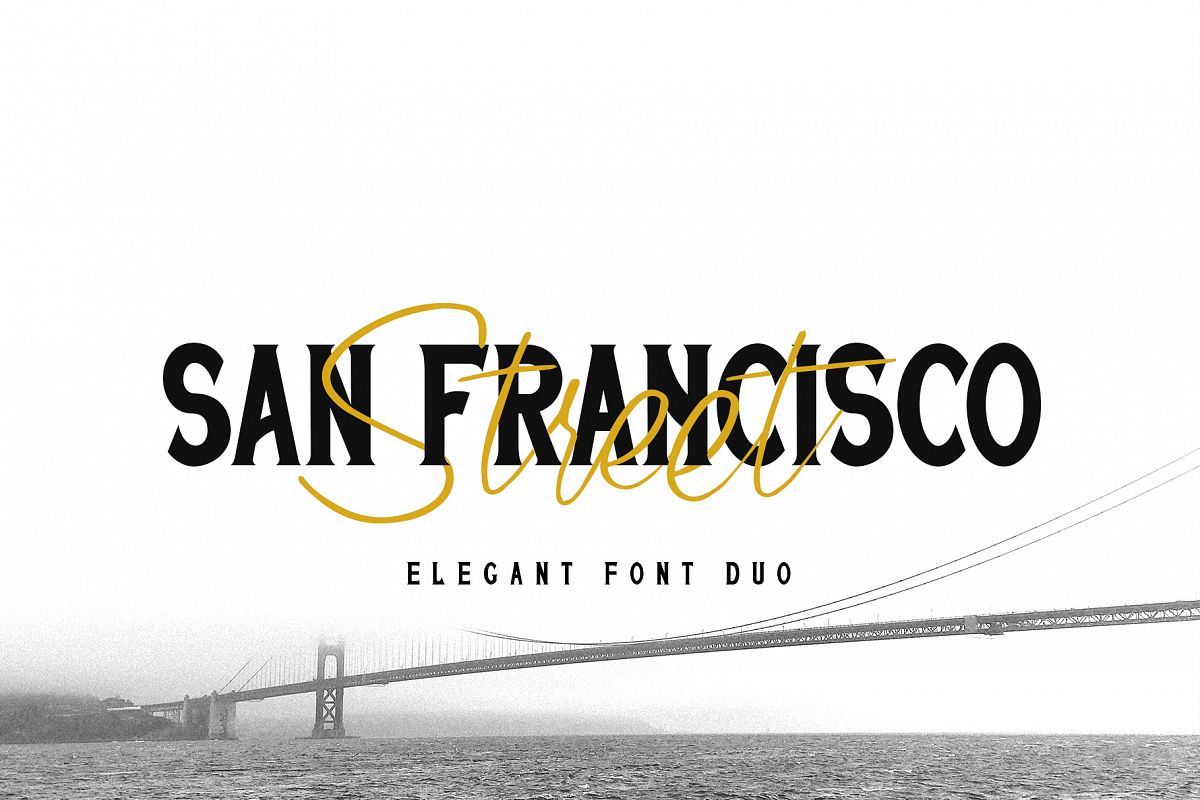 San Francisco Street Font Duo example image 1