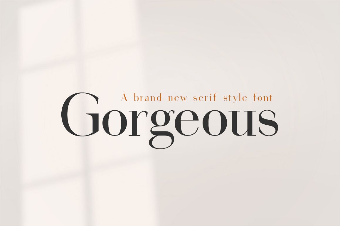 Gorgeous Serif Font example image 1