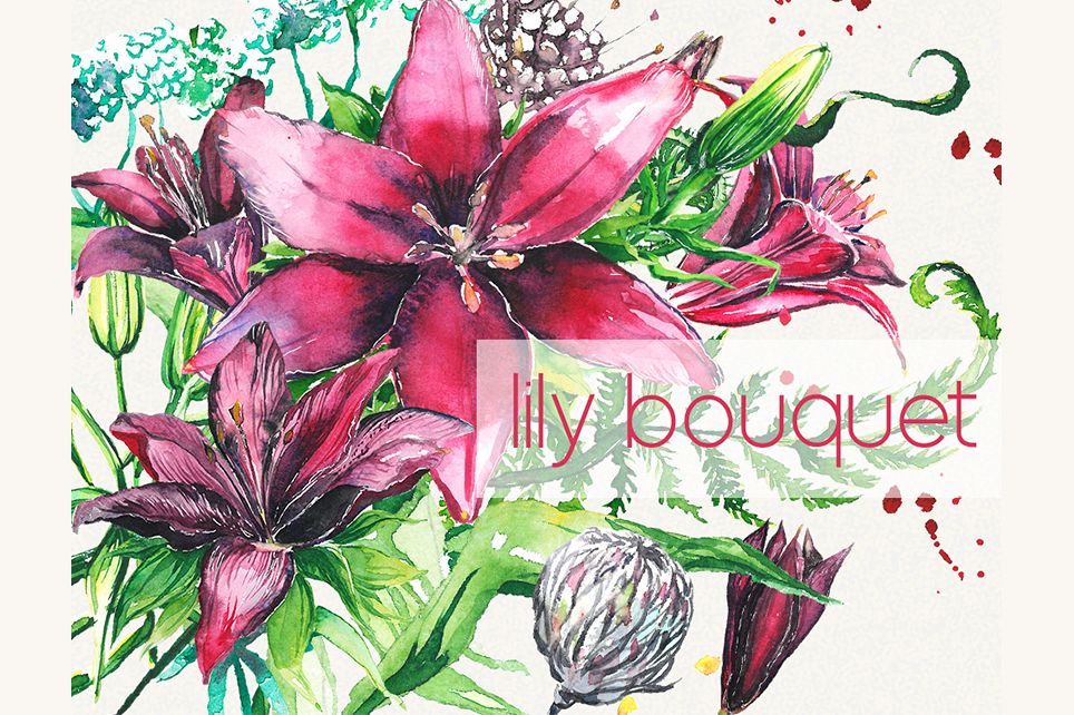 Sunflower clipart, sunflower watercolor clipart, floral example image 1