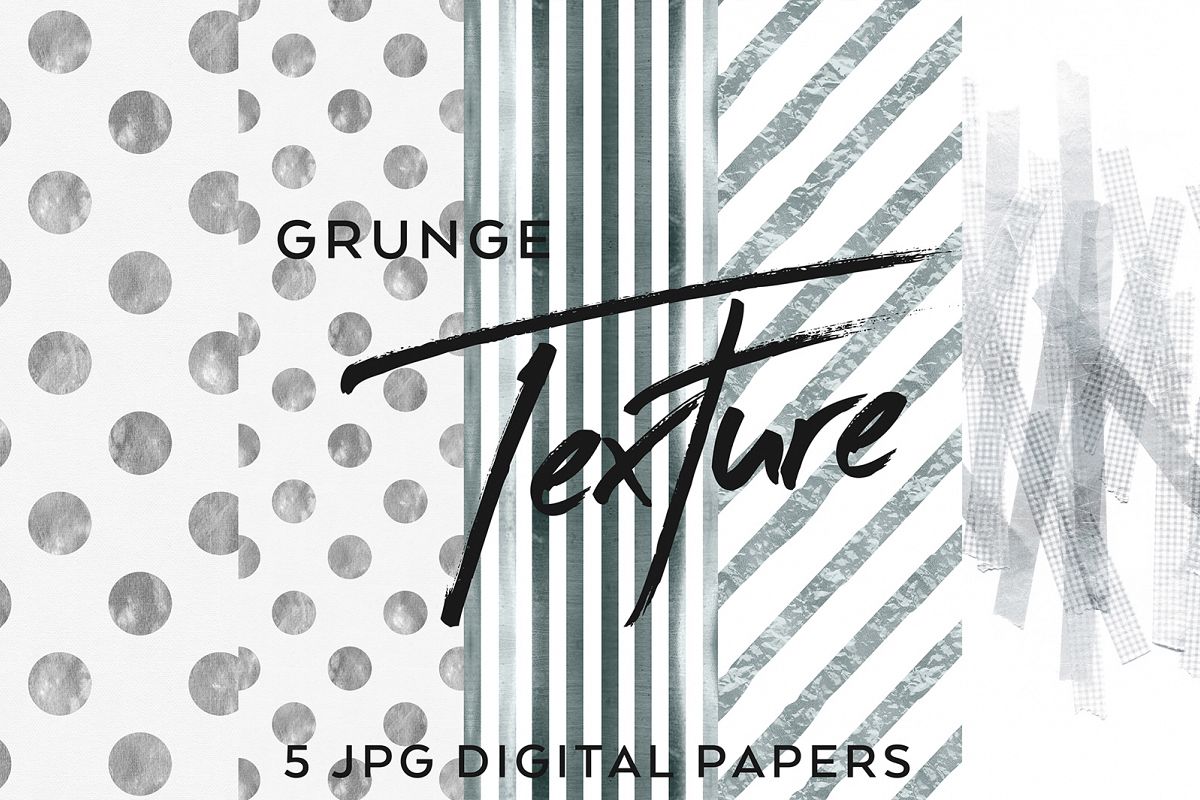5 Mono Grunge Textures example image 1
