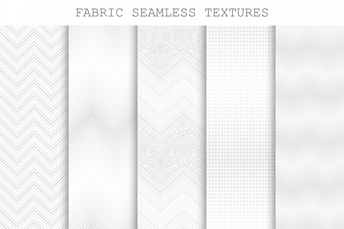 Seamless decorative fabric textures. example image 1