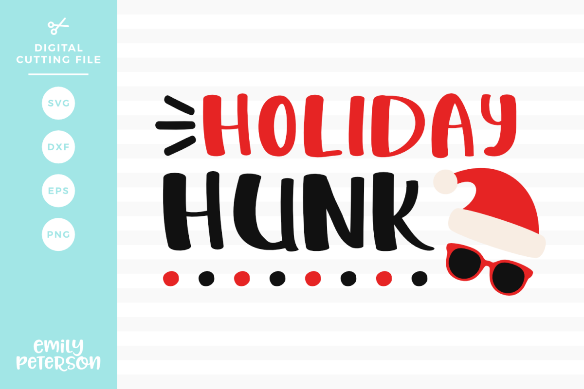 Holiday Hunk SVG DXF EPS PNG example image 1