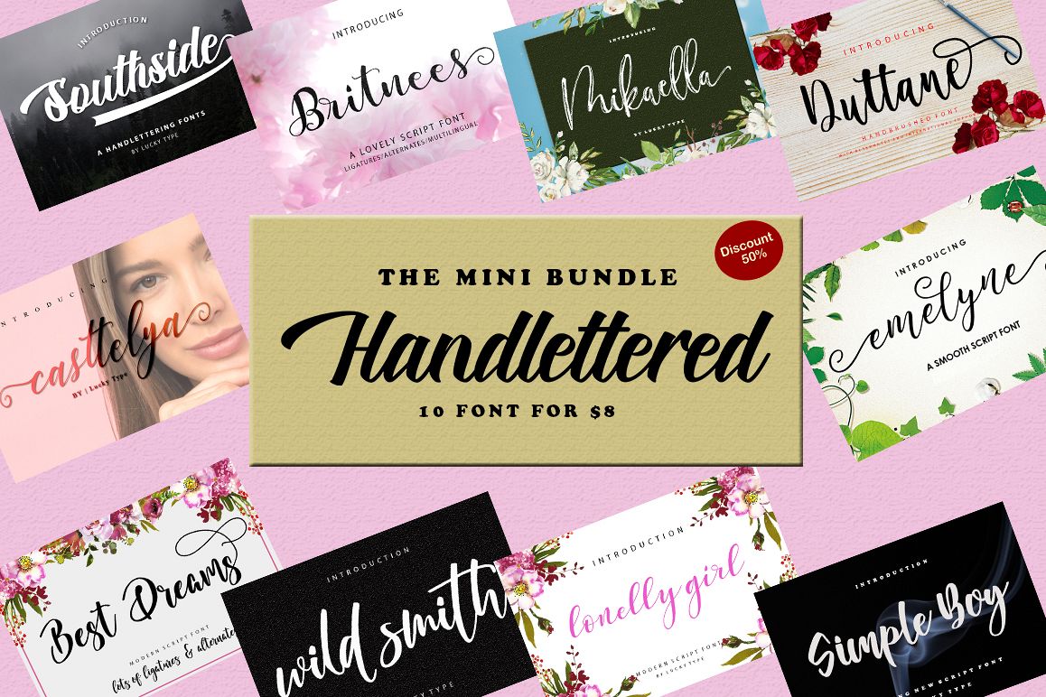 Mini Bundle Handlettered example image 1