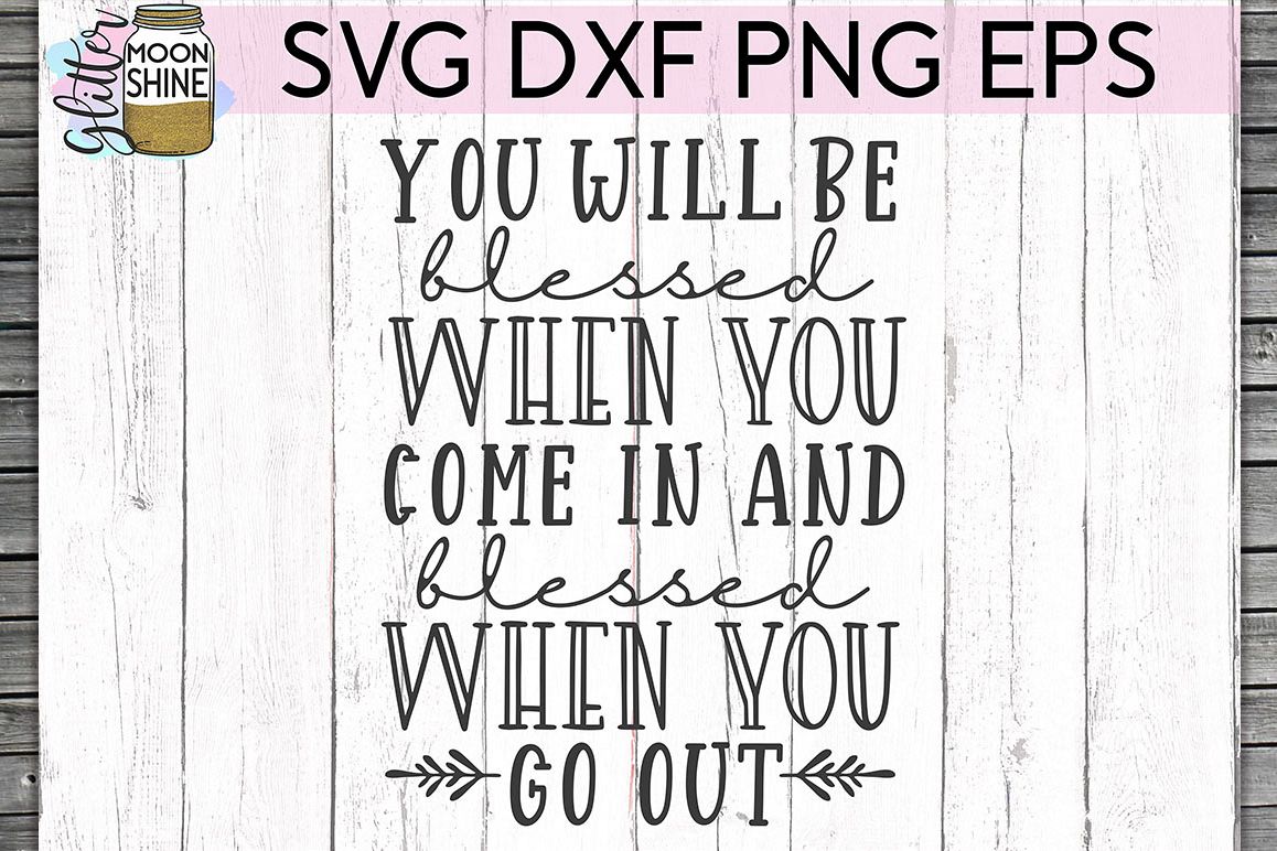 You Will Be Blessed SVG DXF PNG EPS Cutting Files example image 1