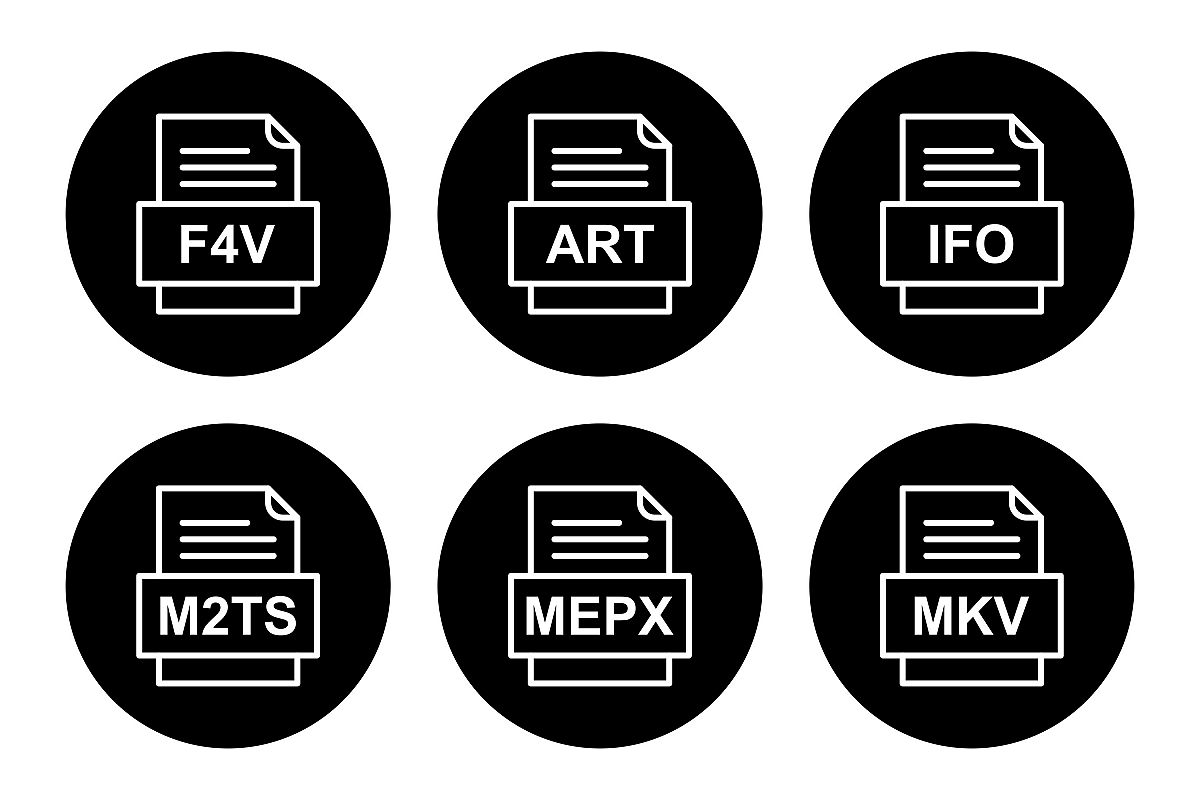 Set Of File Formats Icons example image 1