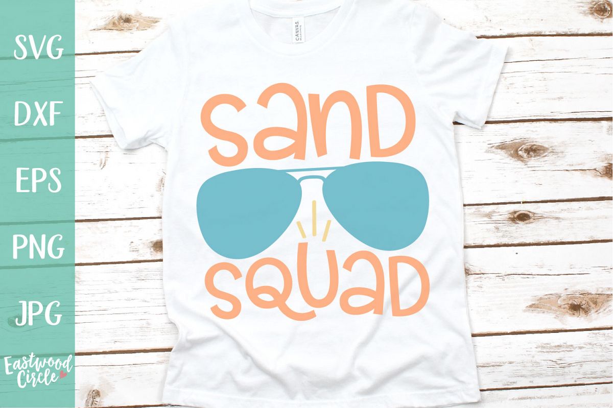 Sand Squad - A Beach SVG Cut File for Crafters example image 1