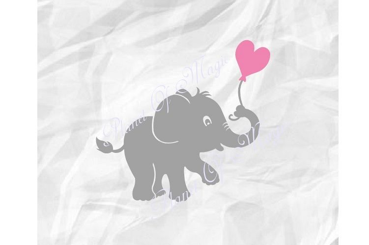 Elephant Svg, Elephant Balloon Svg, Baby Shower Svg