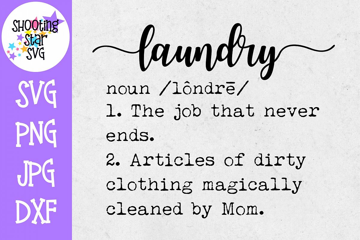 Laundry Definition SVG - Funny Laundry Definition - Decor example image 1
