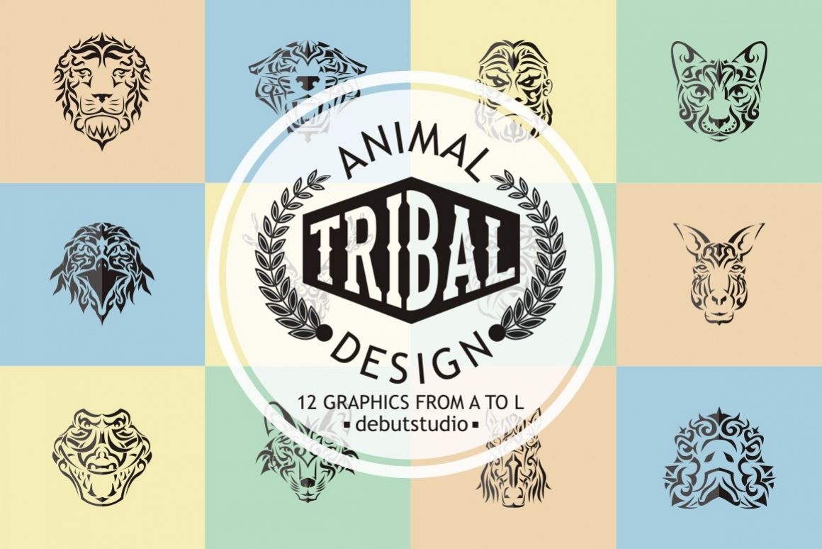 Animal Tribal Design | from A to L example image 1
