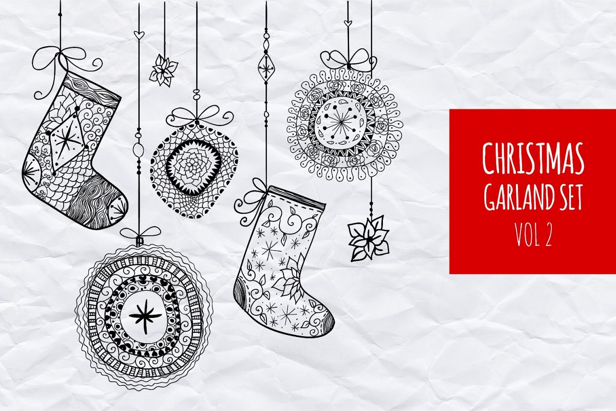 Christmas garland set vol.4 example image 1