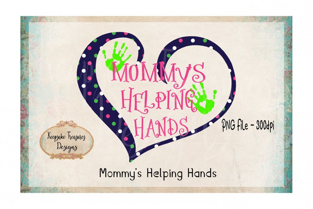 Mommy's Helping Hands Heart example image 1