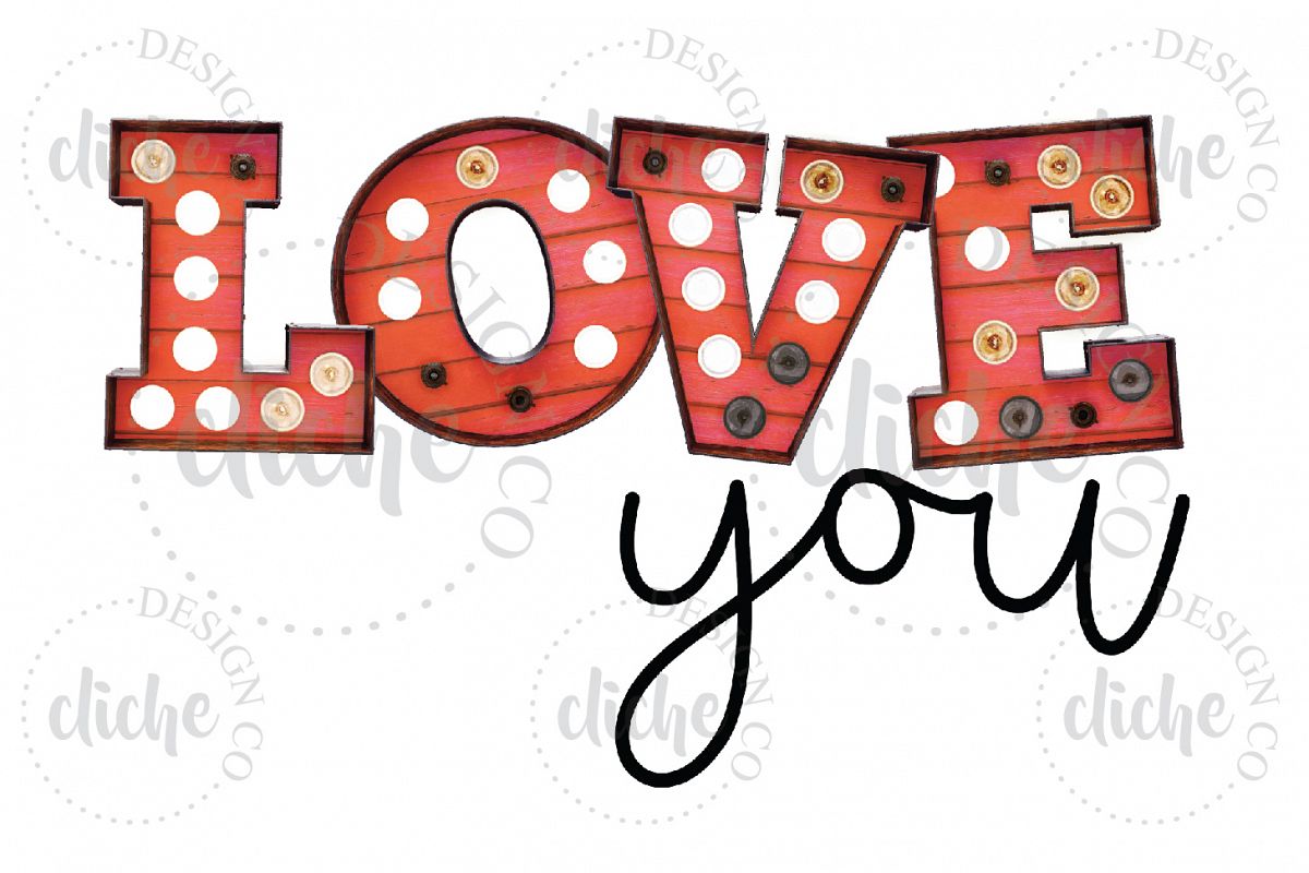 Valentine Sublimation Design example image 1