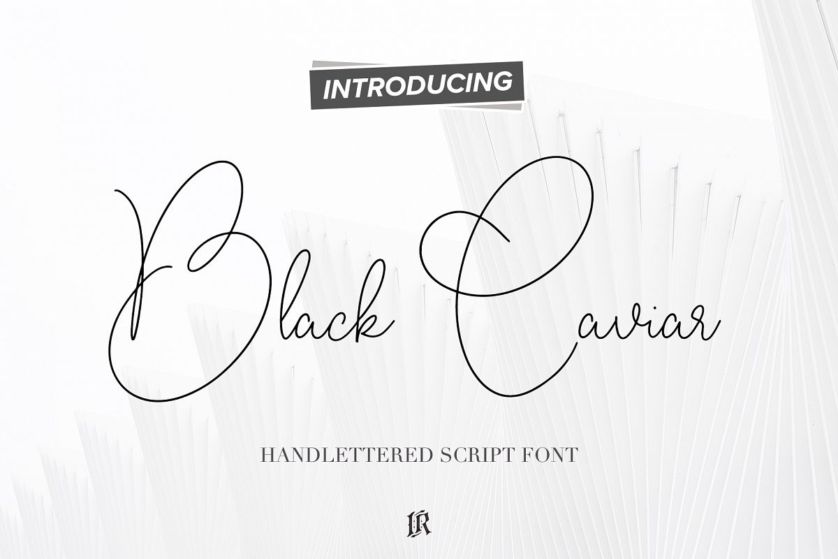 Black Caviar Script Font example image 1