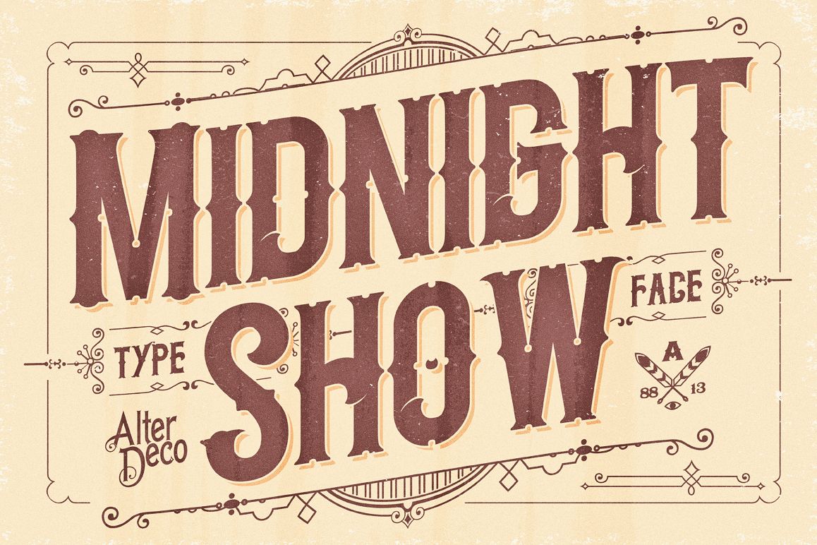 Midnight Show typeface example image 1