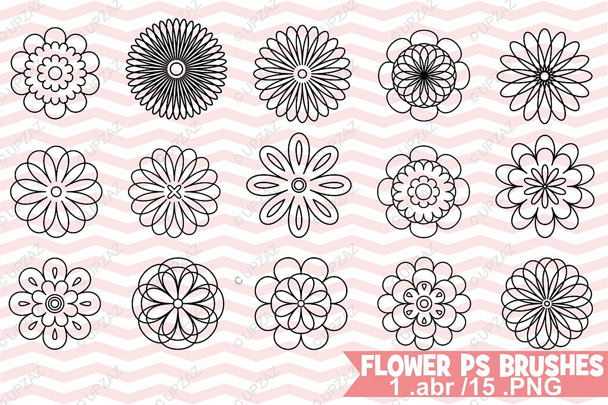 Photoshop Flower Brushes example image 1