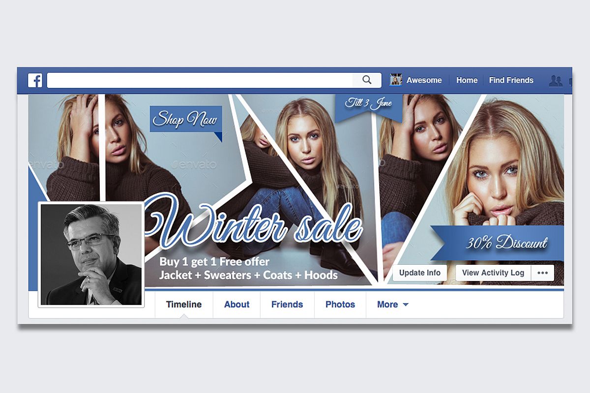 Creative Design Facebook Timeline example image 1
