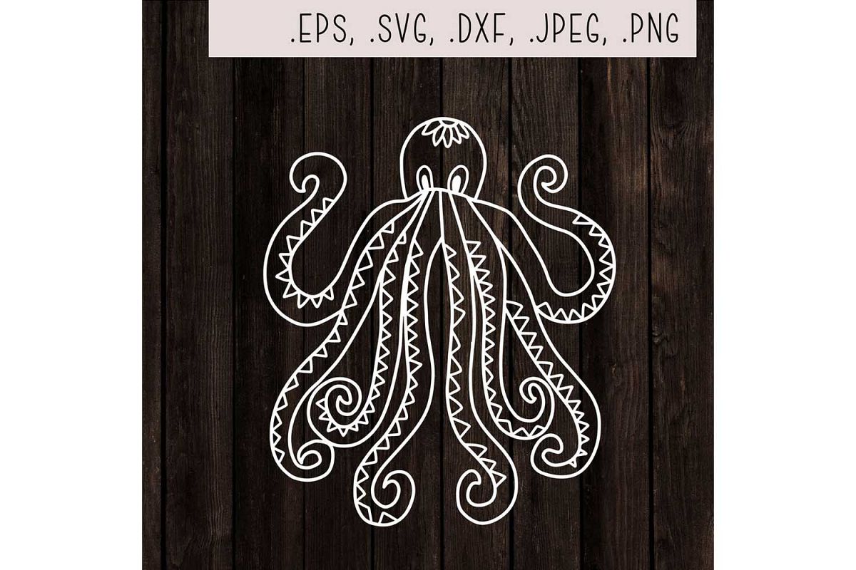 Octopus svg cut file example image 1
