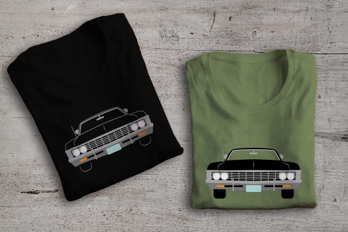 Classic Muscle Car SVG File Cutting Template example image 1