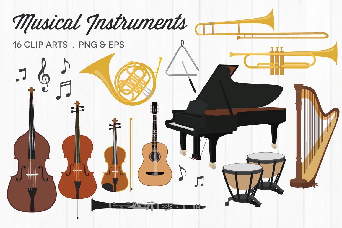 Musical Instruments Clipart example image 1