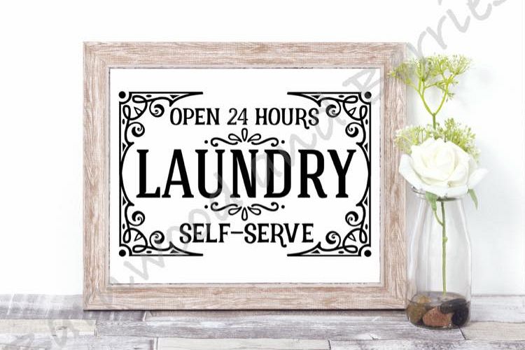 24 Hour Laundry SVG example image 1