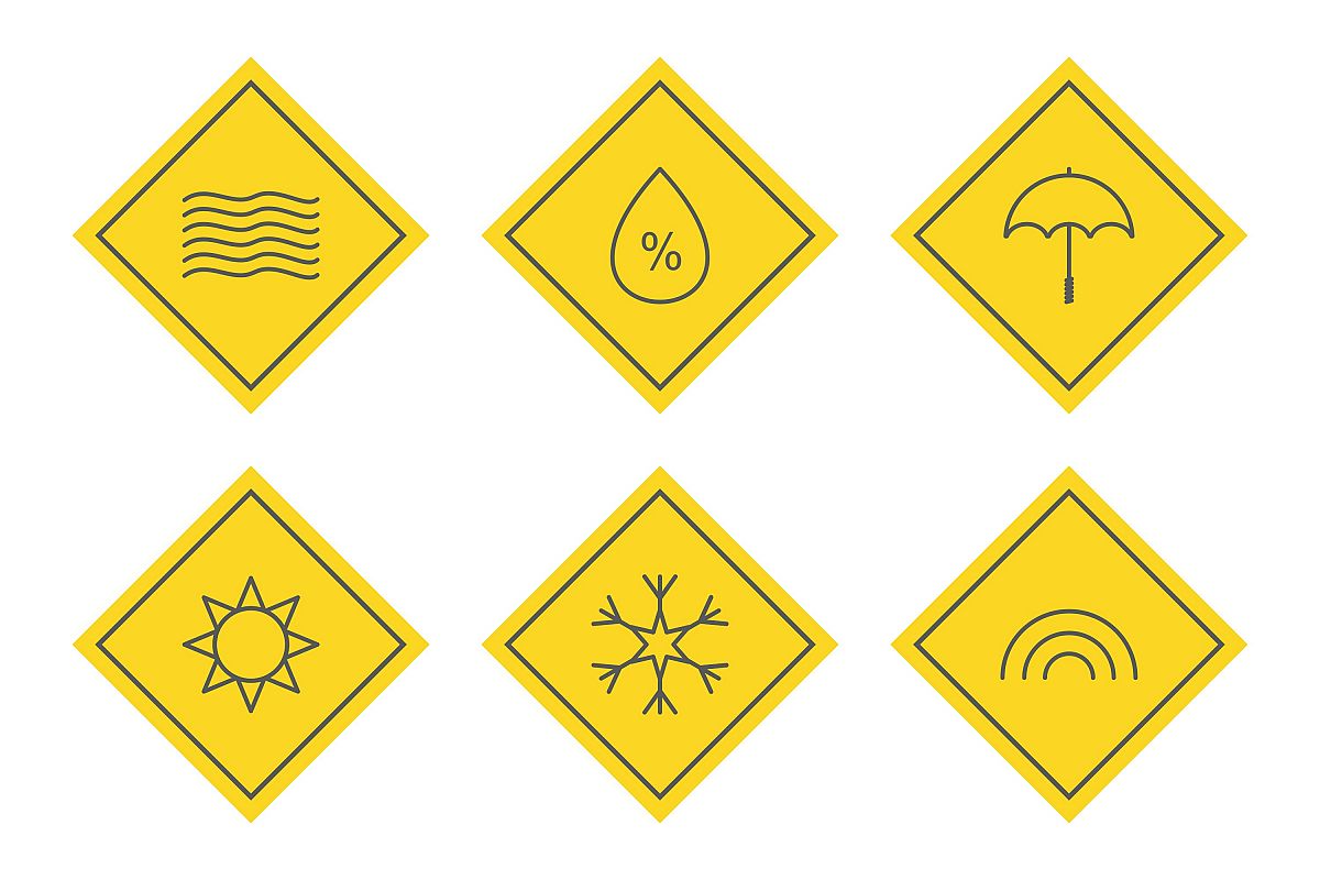 Set Of Weather And Season Icons example image 1