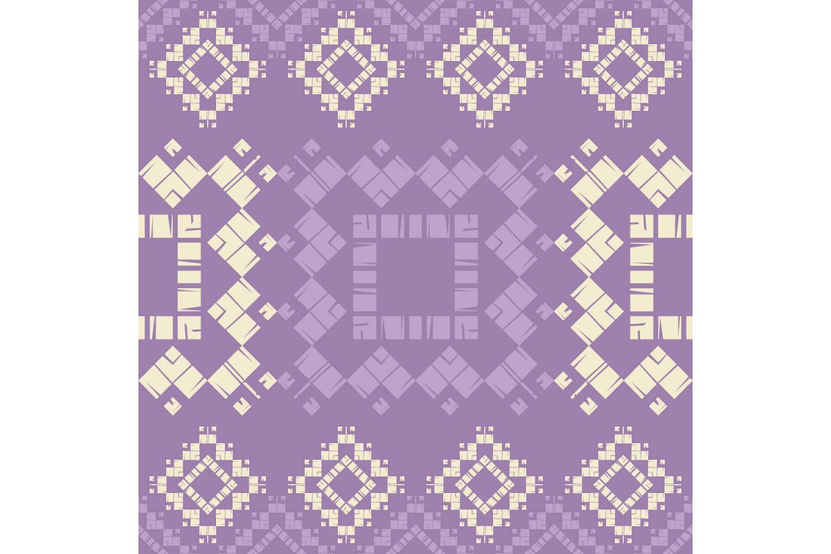 Ethnic boho ornament. Set of 10 seamless patterns. example image 1