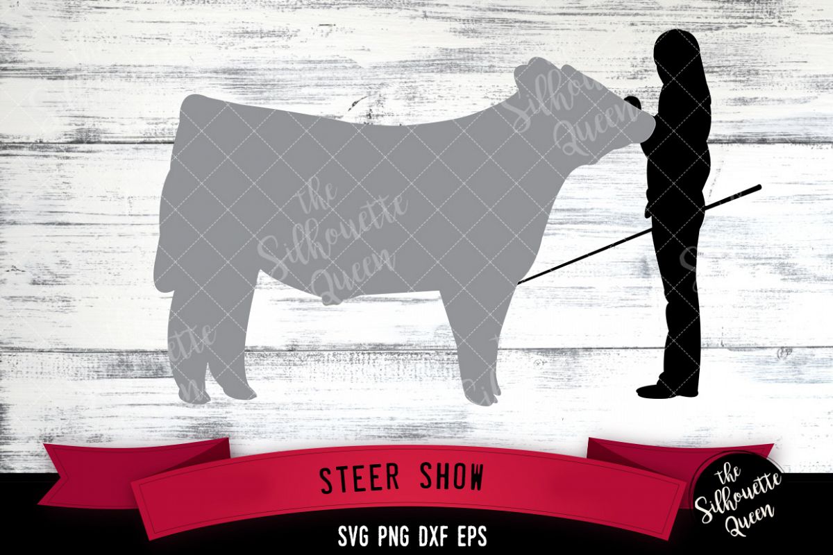 Steer Show svg file, livestock show svg cut file example image 1