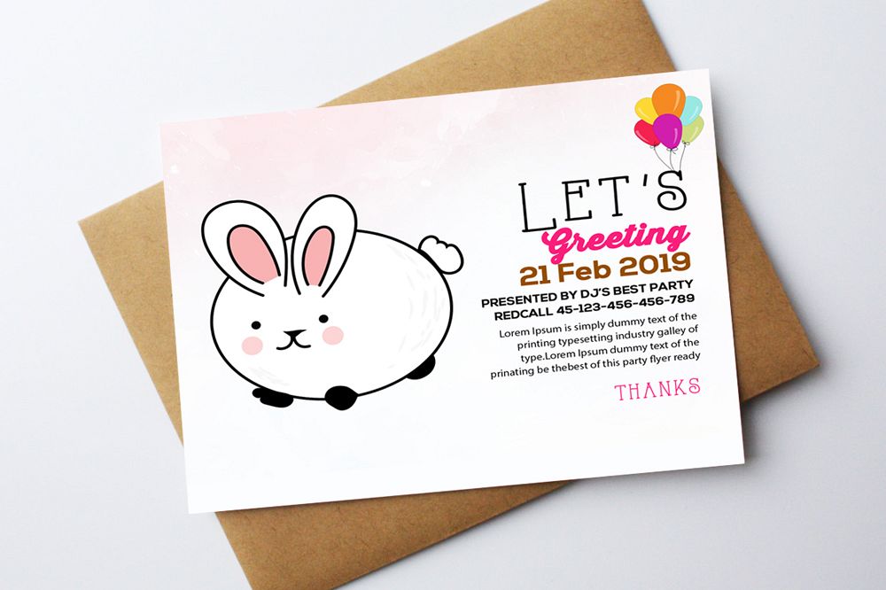 Greeting Card Template example image 1