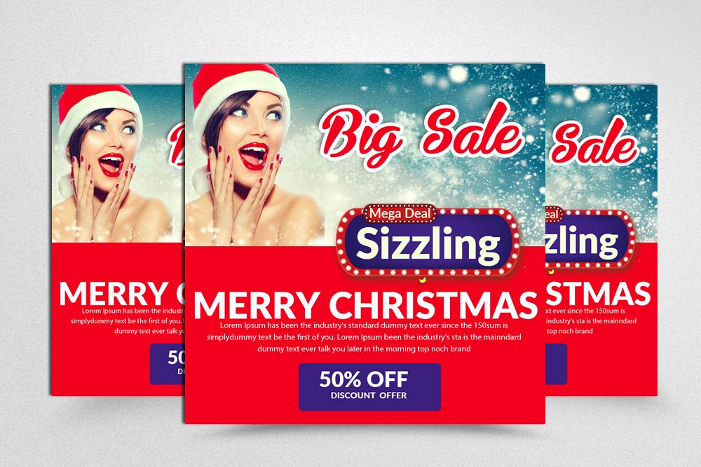 Black Friday Christmas Sale Banner example image 1