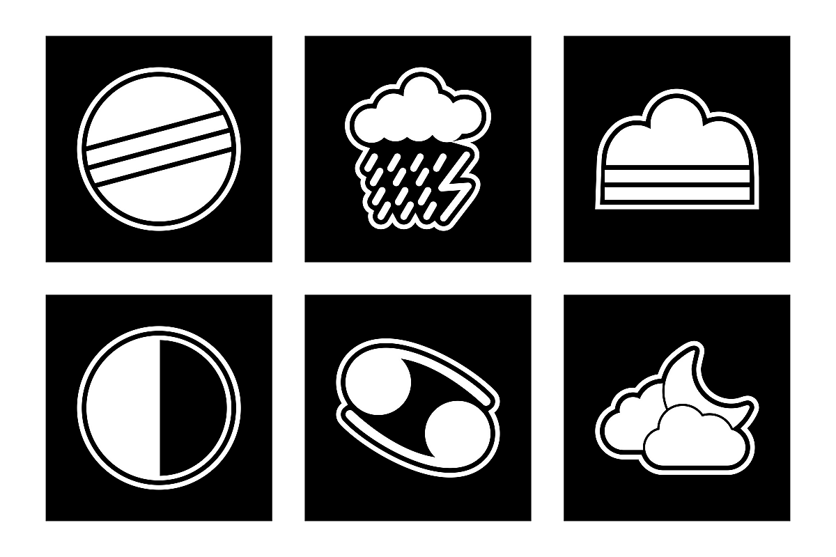 Set Of Weather And Season Icons example image 1