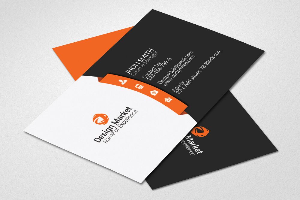 Business Cards Print Template example image 1