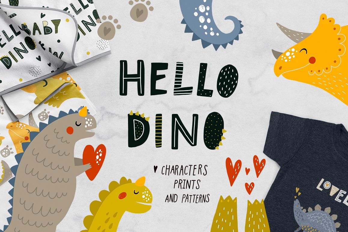 Cute Dinosaurs example image 1