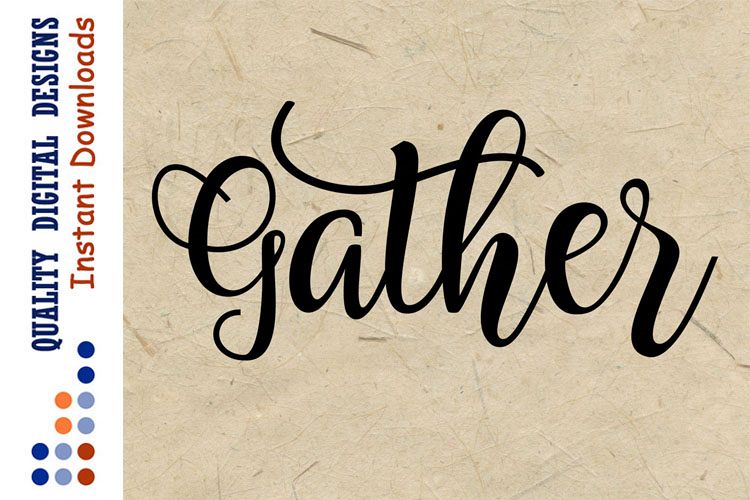 Gather SVG Thanksgiving svg example image 1