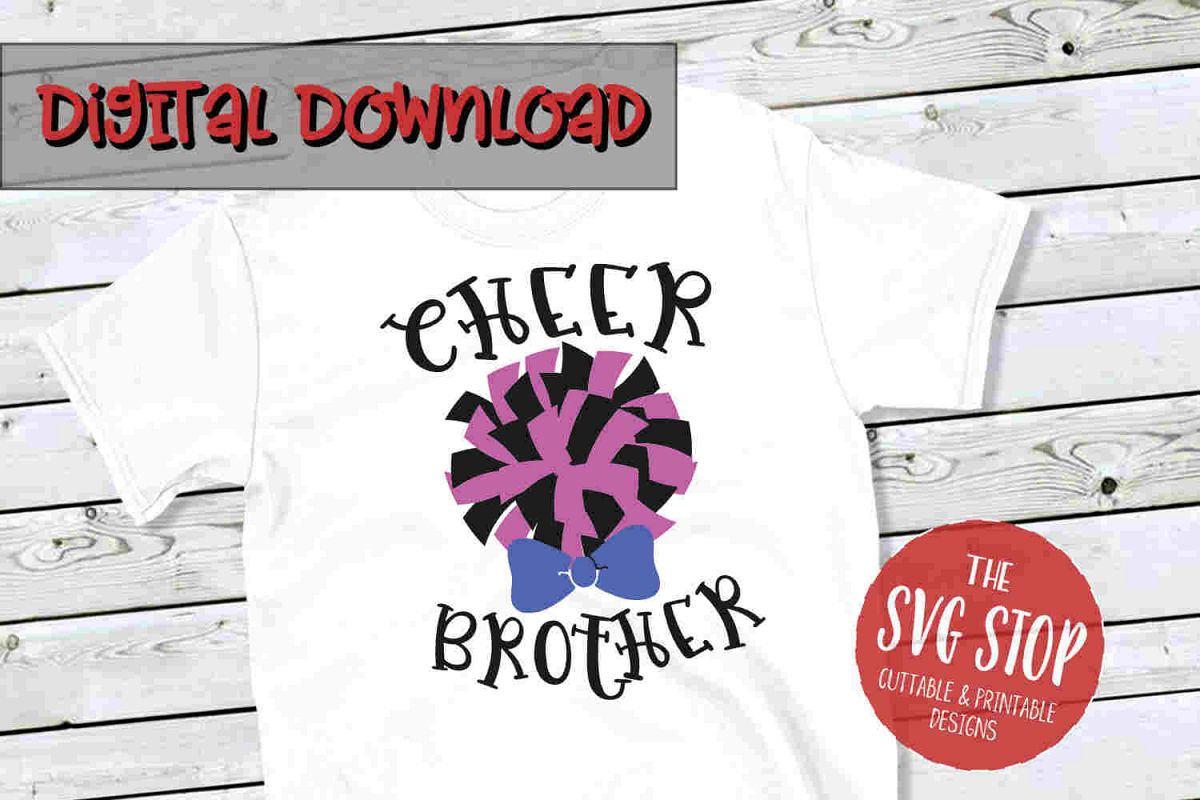 Cheer Brother -SVG, PNG, DXF example image 1