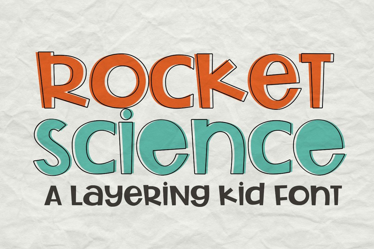 Rocket Science Layering Font example image 1