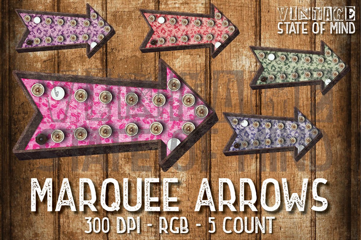 Marquee Arrows Sublimation Graphics example image 1