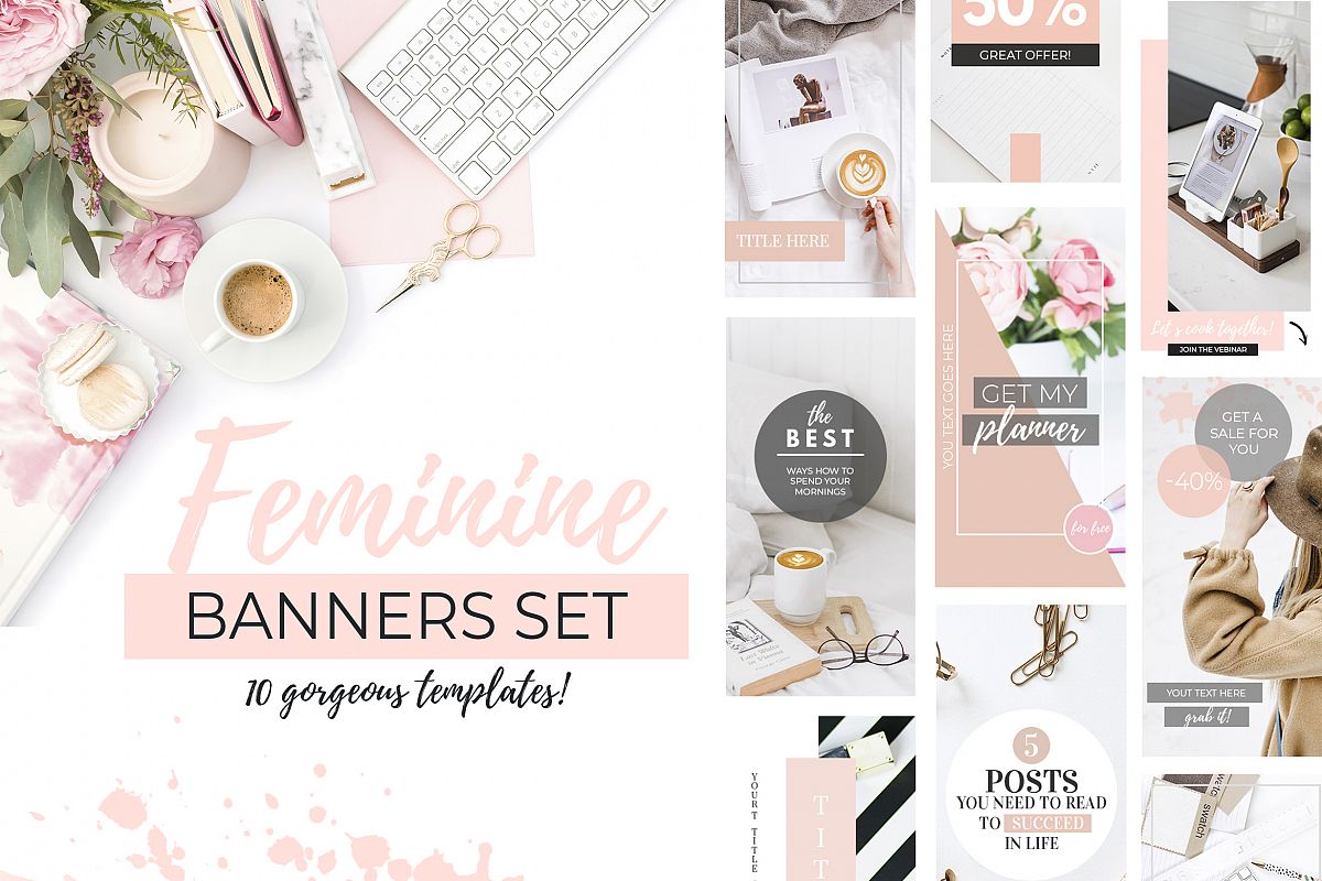 10 Banners for Blog or Pinterest example image 1