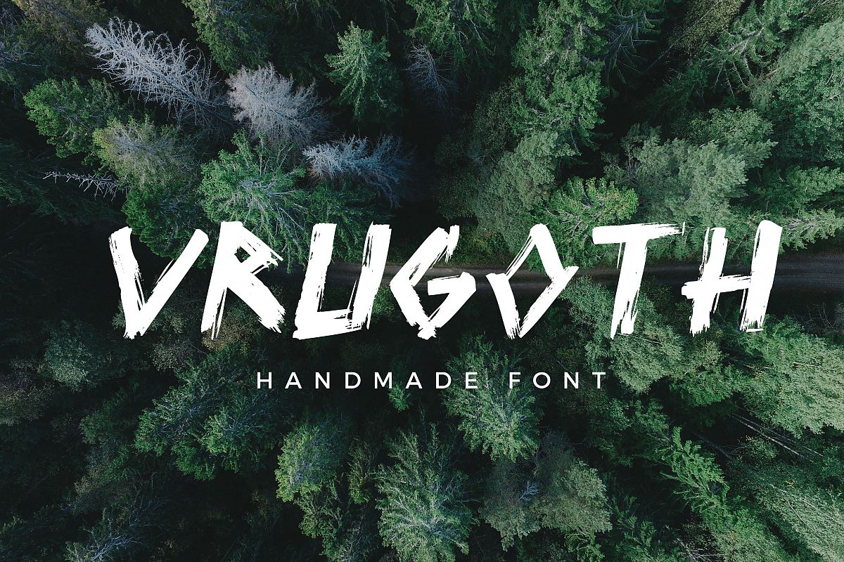 Vrugoth - Handmade Font example image 1
