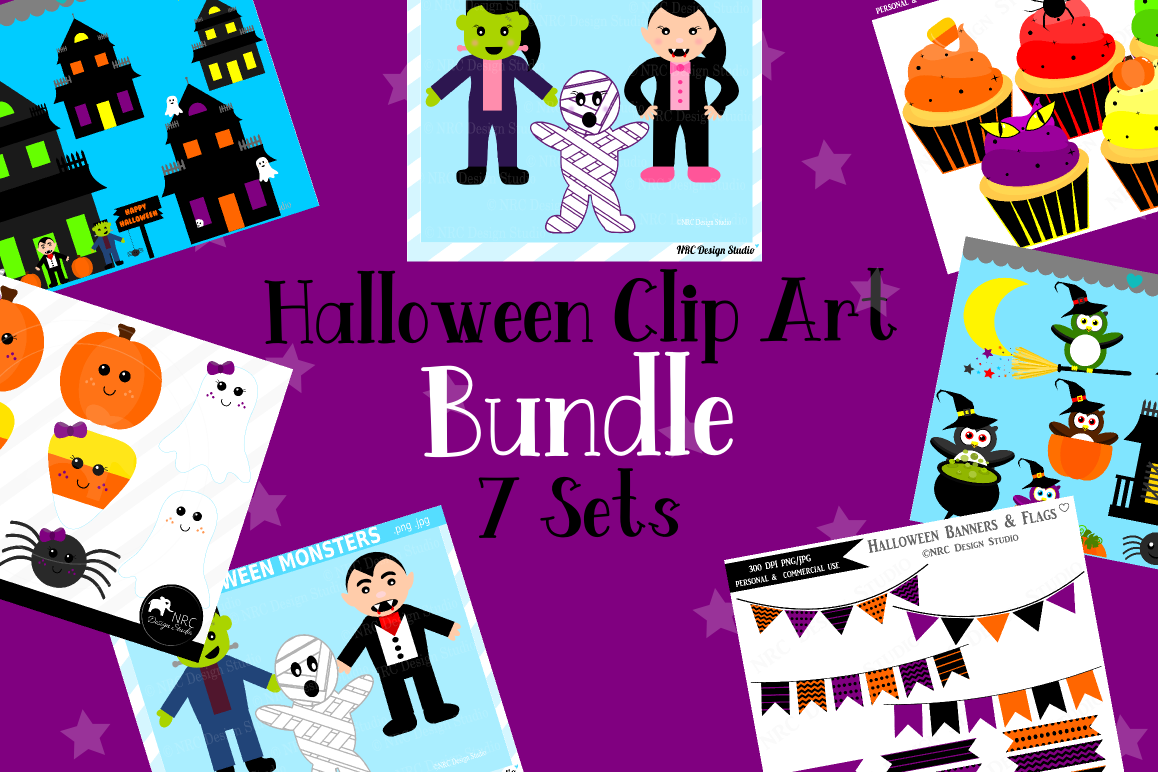 Halloween Clipart Graphics Bundle, Illustrations example image 1