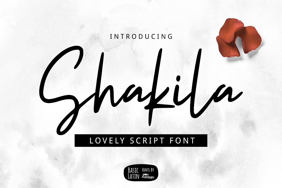 Shakila Script Font example image 1